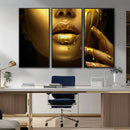 Gold and Women Wall Art Canvas Print by MyGreatCanvas | Canvas Wall Art Prints | Photo Prints & Wall Decor