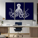 Blue Octopus Wall Art Canvas Print by MyGreatCanvas | Canvas Wall Art Prints | Photo Prints & Wall Decor