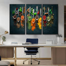 Colorful Spices Canvas Wall Art – Vibrant Kitchen Decor by MyGreatCanvas | Canvas Wall Art Prints | Photo Prints & Wall Decor