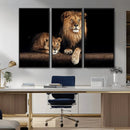 Lion Canvas Wall Art – Majestic Animal Print Artwork for by MyGreatCanvas | Canvas Wall Art Prints | Photo Prints & Wall Decor