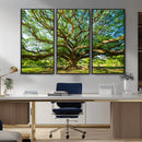 Majestic Oak Tree Wall Art – Serene Nature Canvas Print with