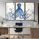 Octopus Canvas Wall Art | Coastal Marine Life Artwork for by MyGreatCanvas | Canvas Wall Art Prints | Photo Prints & Wall Decor