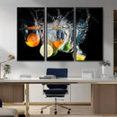 Kitchen Wall Art, Kitchen Fruits Art Canvas Print