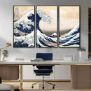 Wall Art Kanagawa Canvas Artwork Abstract Print