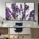 Lavender Canvas Wall Art Flower Print