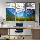 Yosemite Park Half Dome 3 Panel Canvas Print | Large Giclée by MyGreatCanvas | Canvas Wall Art Prints | Photo Prints & Wall Decor