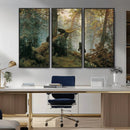 Grizzly Bear Cubs Wall Art Canvas Print