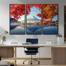 Mount Fuji Canvas Wall Art Japan Autumn Mountain Canvas