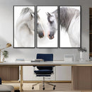 White Horse Wall Art Animal Canvas Print by MyGreatCanvas | Canvas Wall Art Prints | Photo Prints & Wall Decor