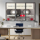 Music Cassette Iconic Wall Art Canvas Print by MyGreatCanvas | Canvas Wall Art Prints | Photo Prints & Wall Decor