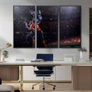 American Football Wall Art Canvas Print, Stadium Sport Wall
