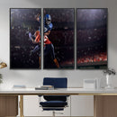 American Football Wall Art Canvas Print, Stadium Sport Wall