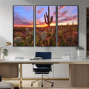 Arizona Desert Wall Art Canvas Print - Framed Deser Sunset by MyGreatCanvas | Canvas Wall Art Prints | Photo Prints & Wall Decor