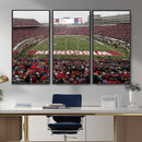 Wisconsin Badgers Team Print Canvas - Madison Camp Randall