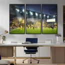 Columbus Crew Stadium Match Triple Canvas Wall Art - Dynamic