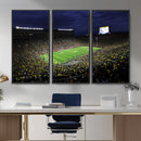 Michigan Wolverines Football Canvas Wall Decor, Football