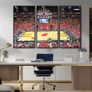 Miami Heat Basketball Team Print Wall Art- Kaseya Center by MyGreatCanvas | Canvas Wall Art Prints | Photo Prints & Wall Decor