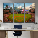 St. Louis Cardinals Baseball Team Print - Busch Stadium Wall