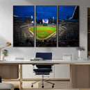 Truist Park Night Game Canvas Art - Atlanta Braves Stadium