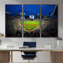 Truist Park Night Game Canvas Art - Atlanta Braves Stadium