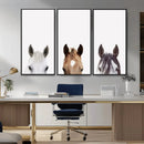 Horse Prints Set, Set of 3 Horse Wall Art, Horses Portraits, by MyGreatCanvas | Canvas Wall Art Prints | Photo Prints & Wall Decor