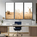 Vintage Farmhouse Triptych Wall Art – Giclée Canvas