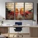 Abstract Angel Wings Canvas Wall Art – Framed and Ready to