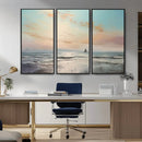 Abstract Ocean Wall Art - Boat Wall Art Canvas Print by MyGreatCanvas | Canvas Wall Art Prints | Photo Prints & Wall Decor