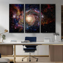 Nebula and Galaxies in Space Wall Art Canvas Print, Spiral