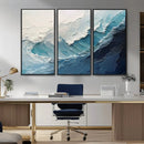 Ocean Wave Canvas Wall Art Print – Coastal Living Room Large