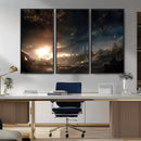 Avengers Planet Wall Art Canvas Print