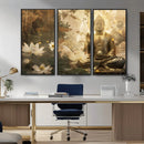 Zen Buddha Wall Art Canvas Print | Peaceful Meditation Decor