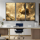 Golden Buddha Wall Art | Yoga Room Decor and Meditation Room by MyGreatCanvas | Canvas Wall Art Prints | Photo Prints & Wall Decor