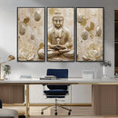 Serene Buddha Wall Art | Yoga Room Decor and Meditation Wall