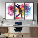 Colorful Golfer Swing Wall Art Canvas Print - Ready to Hang, by MyGreatCanvas | Canvas Wall Art Prints | Photo Prints & Wall Decor