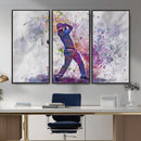 Watercolor Golf Swing Wall Art Canvas Print | Vibrant