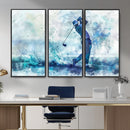 Golf Swing Wall Art Canvas Print - Sports-Inspired