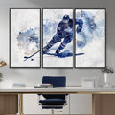 Hockey Player Wall Art Canvas Print - Sports-Inspired