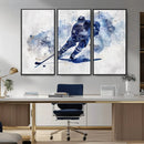 Hockey Player Wall Art Canvas Print - Sports-Inspired