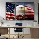 American Flag Eagle Symbol Wall Art, American Flag Eagle by MyGreatCanvas | Canvas Wall Art Prints | Photo Prints & Wall Decor