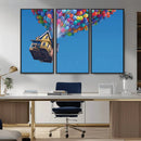 Carl Fredricksen, Up Movie Wall Art, Balloons Wall Art, Air
