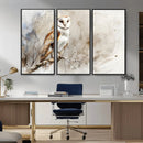 Barn Owl Wall Art | Watercolor Canvas Print | Perfect for