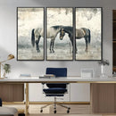 Chines Style Majestic Horses Wall Art | Ready to Hang and