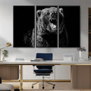 Bear Canvas Print | Wildlife Wall Art for Cabin Decor |