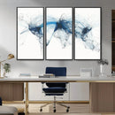 Flight Route Map Wall Art Canvas Print, Abstract Air Traffic by MyGreatCanvas | Canvas Wall Art Prints | Photo Prints & Wall Decor