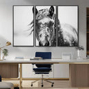Western Wall Art | Black and White Winter Horse Wall Art | by MyGreatCanvas | Canvas Wall Art Prints | Photo Prints & Wall Decor