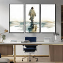 Abstract Jesus Wall Art Canvas Print, Christian Wall Art,