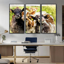 Curious Cows Farmhouse Wall Art | Ready to Hang and Framed