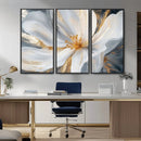 White and Gold Floral Canvas Wall Art - Framed and Ready to by MyGreatCanvas | Canvas Wall Art Prints | Photo Prints & Wall Decor