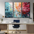 Radiant Bloom Abstract Floral Wall Art Canvas Print -